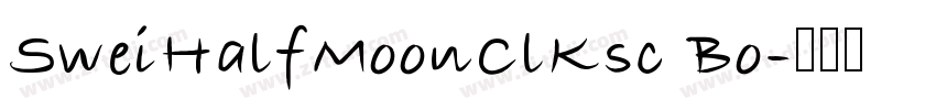 SweiHalfMoonClKsc Bo字体转换